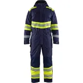Blakläder High Vis Winter Overall 6720, Farbe:Marineblau/ High Vis Gelb, Größe:M