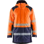 Blakläder High Vis Winterparka 4457, Farbe:High Vis Orange/Marineblau, Größe:M