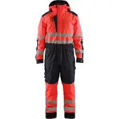 Blakläder High Vis Winter Overall 6725, Farbe:High Vis Rot/Schwarz, Größe:4XL