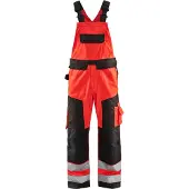 Blakläder Warnschutz Latzhose "2660" - C48 - rot/schwarz