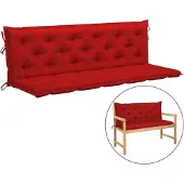 vidaXL Gartenbank-Auflage Rot 180x(50+50)x7 cm Oxford-Gewebe