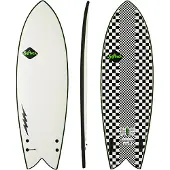 Softech Kyuss Fish 5'8 Softtop Surfboard checkered Gr. Uni
