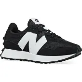 New Balance 327 Wildleder-Sneaker mit großem Logo, Schwarz 45.5 EU