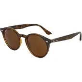Ray-Ban RB 2180 Unisex-Sonnenbrille Vollrand Rund Propionat-Gestell, braun