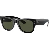 Ray-Ban Mega-Wayfarer-Sonnenbrille, Schwarz One Size