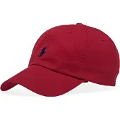 Ralph Lauren Unisex. 710548524002 Rote Chino-Mütze aus Baumwolle (OSFA), Lässig