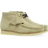 Clarks für Herren. 26155516 Wallabee Beige Lederstiefeletten (45), Wohnung, Wildleder, Schnürsenkel, Lässig