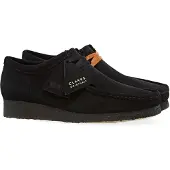 Clarks Originals Wallabee Wildlederschuhe, Schwarz 47 EU