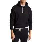Ralph Lauren für Herren. 710766778008 Schwarzes Fleece-Sweatshirt mit Kapuze (S), Lässig, Baumwolle, Langarm