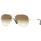 Ray-Ban Aviator Gradient, Erwachsener, Männlich, Pilot, Pilot, Vollrand, Gold