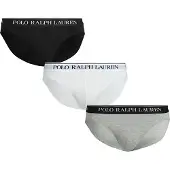 Ralph Lauren für Herren. 714835884003 3er-Pack Low Rise-Slips schwarz, grau, weiß (XL), Heimtextilien, Baumwolle