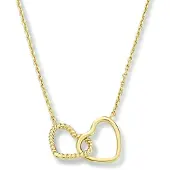 Marie-Celeste Celeste Halskette Herzen 40 - 42 - 44 cm - Gold