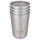 Klean Kanteen Trinkbecher Brushed Stainless 295 ml (4er Set)