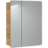 DMK Deutsches Milchkontor Badezimmerschrank Mit Spiegel 60 Cm Eiche Modern 2 Türen Abgerundet