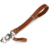 The Hantler Das Hantler Handgelenkband - Schnellverschluss Cognac / Silber