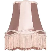 QAZQA Lampenschirm Stoff Rosa 30/18/26 - Granny
