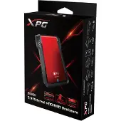 ADATA EX500, HDD / SSD-Gehäuse, 2.5", Serial ATA III, USB Anschluss, Schwarz, Rot