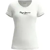 Pepe Jeans T-Shirt New Virgina PL505202 Weiß Slim Fit 52