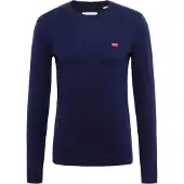 Levi's für Herren. A4320-0001 Original Housemark Sweatshirt marineblau (S), Lässig, Wolle, Langarm