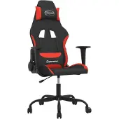 vidaXL Gaming-Stuhl Schwarz und Rot Stoff