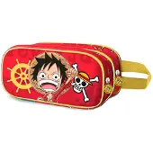 KARACTERMANIA One Piece 3d Luffy Doppel-federmäppchen Orange Orange One Size