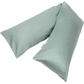 Yumeko Kissenbezug Baumwollsatin 35x160 Grün - Eco, Bio & Fairtrade