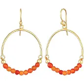 Elli Ohrringe Ohrhänger Edelstein Achat Perlen Boho 925 Silber Elli Gold