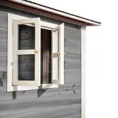 Exit Loft 500 Holz Spielhaus, Spielhaus für Draußen,Holz, Kinder, Grau