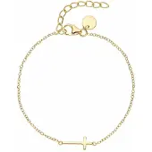 Noelani Armband für Damen, Sterling Silber 925, Kreuz Noelani Gold