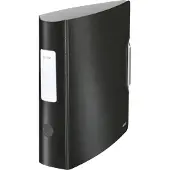 Leitz Ordner Active Style, DIN A4, Rückenbreite 82 mm, satin schwarz