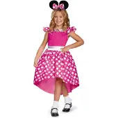 Disney Prinzessinnenkostüm Minnie Klassische, Rosa, 4-6 Jahre
