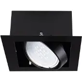 Kanlux S.A. LED AR111 Strahler Einbaurahmen Schw. viereckig - für 1 LED Spot