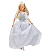Simba Puppe Steffi Love White Dream Glitzerkleid mit Glitzerstein 105733582