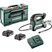 Metabo Akku-Fettpresse FP 18 LTX, metaBOX 165 L, 18V 2x2Ah Li-Power + SC 30