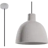 Sollux Hängeleuchte DAMASO 1xE27 15W Beton 128x28x28cm