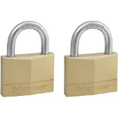 Master Lock Vorhängesch. Messing 2 teilig 150EURT