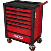 Ks Tools 826.0007, Werkzeugkasten, Stahl, Schwarz, Rot, 350 kg, Schlüssel, 788 mm