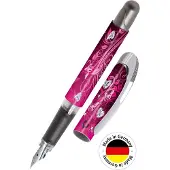 Online Füller College Pink Dreams, Feder M, für Rechtshänder, Kunststoff, Muster pink
