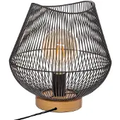 Atmosphera Tischleuchte JENA im Loft-Stil, schwarz, 28 cm
