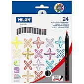 Milan Marker-Set 24 Stücke Pinsel Bunt