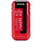 Aiwa R-22RD, Persönlich, Analog, AM, FM, Analog, 3,5 mm, Rot