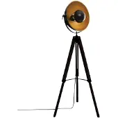 Atmosphera Créateur d'intérieur Stehlampe Lahti Metall Holz Kunststoff schwarz 156,5 cm x 65 cm x 57 cm
