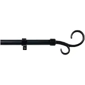 Stor Planet Gardinenstange 110-200 Cm Schwarz Schwarz One Size