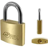 Hilcar Ferrestock Fskcan160 Vorhängeschloss Aus Messing 60 Mm Golden Golden One Size