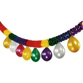 Amscan Deko-Set Girlande mit Ballons Latex / Papier 27,9