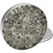 Patisse Hervorstehende Formen Buchstaben 2,5 cm Edelstahl silber 26 Stück