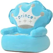 vidaXL Plüsch-Kindersessel Prinz Blau