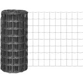 vidaXL Eurozaun Stahl 25 x 0,8 m Grau