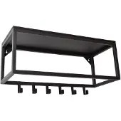 Loft42 | Garderobe Bo Schwarz Metall 30x25x70 cm | NADUVI