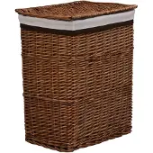 vidaXL Wäschekorb-Willow-braun
